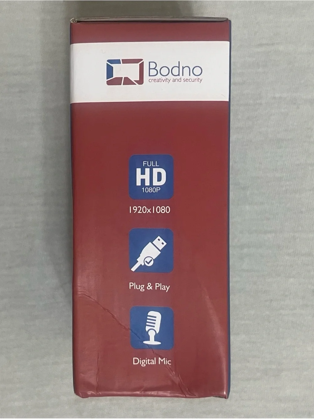 Bodno Full HD Webcam and Microphone with 360 Rotation - Black (Unopened)